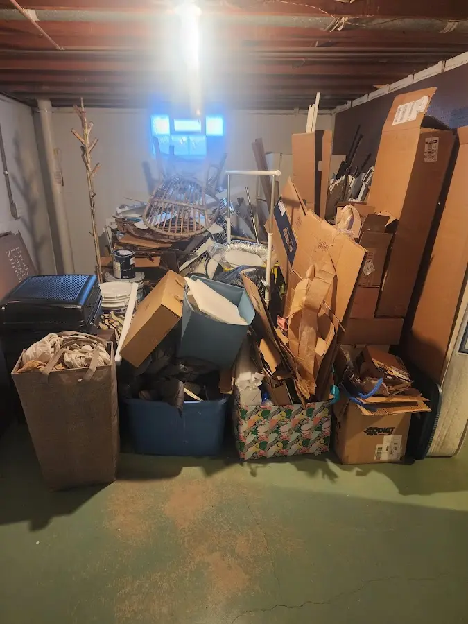 Roll-off dumpster container at job site for 2 Yard Dumpster Rental in Walterboro